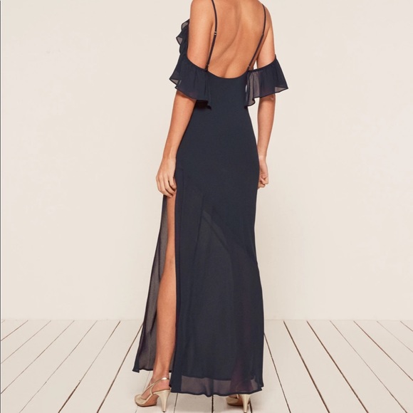 Ferrara Dress - Navy - Reformation - Picture 3 of 8